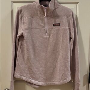 Vineyard Vines Women's light purple sparkle Quarter-Zip Pullover